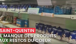 Le centre des Restos du Cœur de Saint-Quentin fait face à un manque de produits