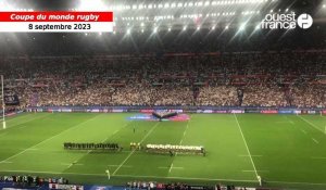 VIDÉO. Coupe du monde de rugby : la Marseillaise des Bleus contre la Nouvelle-Zélande !