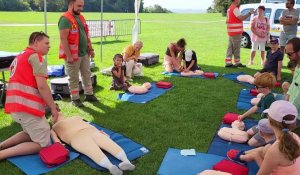 La Croix Rouge forme les plus jeunes au secourisme au parc d'olhain