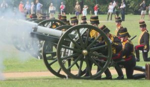 Londres: tirs de canons pour marquer les un an de l'accession au trône du roi Charles III