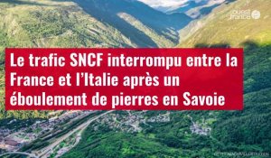 VIDÉO. Le trafic SNCF interrompu entre la France et l’Italie après un éboulement de pierre