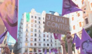 Baiser forcé: rassemblement à Madrid contre le sexisme dans le football