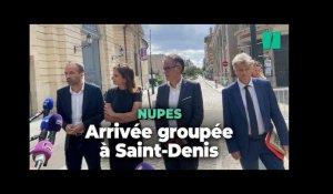 Conviée par Macron, la Nupes arrive groupée à Saint-Denis après une rentrée en ordre dispersée