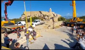 Calvi : la nouvelle statue de Notre-Dame de la Serra prête à être installée