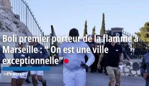 Boli premier porteur de la flamme à Marseille : “ On est une ville exceptionnelle”