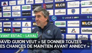 Avant Laval, David Guion veut « se donner toutes les chances de maintien avant Annecy »