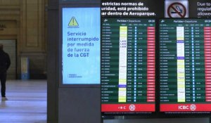 Buenos Aires: gare et aéroport vides après un deuxième appel à la grève générale