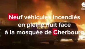 VIDÉO. Neuf véhicules incendiés à Cherbourg dans la nuit du samedi 4 au dimanche 5 mai