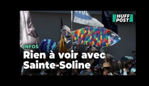 La manif pacifique contre les mégabassines dans le Puy-de-Dôme