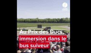 VIDEO. À l'hippodrome de Caen, une expérience immersive au sein du bus suiveur