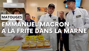 Emmanuel Macron est en visite dans la Marne, à l'usine McCain