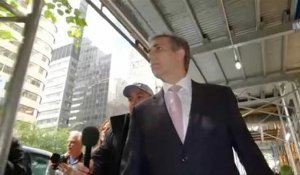 Michael Cohen, ancien avocat de Trump, se rend au tribunal avant son témoignage
