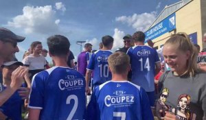 Football : haie d’honneur et bonheur de vestiaire à Anzin
