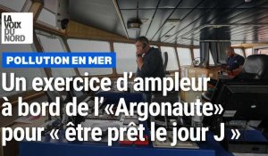 Pollution en mer : un exercice d’ampleur à bord du navire l’Argonaute pour « être prêt le jour J »