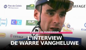 Réaction de Warre Vangheluwe, vainqueur de la quatrième étape des 4 Jours de Dunkerque