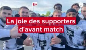 VIDÉO. Angers SCO : la joie des supporters à l'entrée du stade Raymond-Kopa
