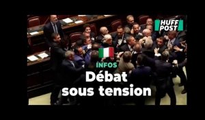 Un député italien évacué après une bagarre avec l’extrême droite au Parlement