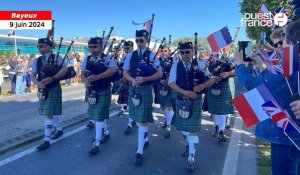 VIDÉO. 80 ans du Débarquement : à Bayeux, la Liberty parade s’ouvre au son des cornemuses