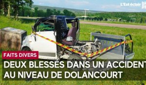 Deux blessés dans un accident au niveau de Dolancourt