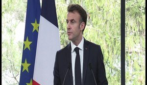 Emmanuel Macron annonce son "plan eau" à Savines-le-lac