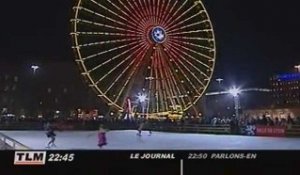 Lyon : Place Bellecour, la patinoire a ouvert ses portes