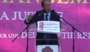 François Hollande à Barbaira ce samedi à l'occasion de la fête de la Rose