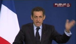 EVENEMENT,Discours de Nicolas Sarkozy sur la relance de l'économie