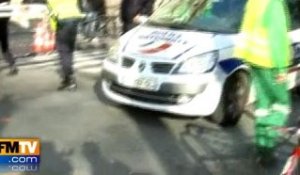 Une femme renversée par un car de police
