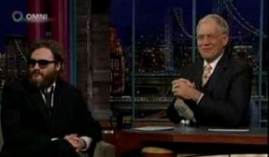 L'étrange prestation de Joaquin Phoenix au Late Show