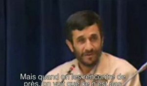 La vidéo clandestine de Mahmoud Ahmadinejad diffusée par B