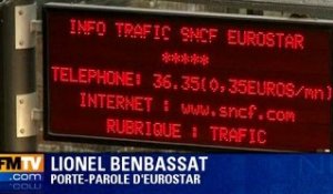 Eurostar : 50% du trafic annulé