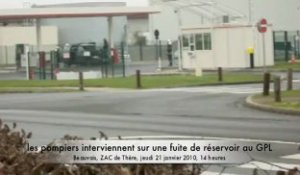 Beauvais : fuite de réservoir à la station