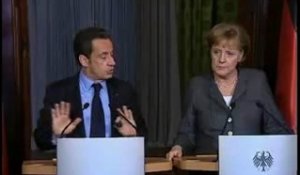 Conférence conjointe avec Mme Angela Merkel à Hanovre