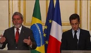 Point presse conjoint avec M. Luiz Inácio Lula da Silva