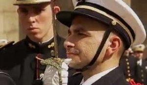 Cérémonie de prise d'armes de printemps aux Invalides