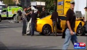 Un accident de voitures sur le tournage de Transformers 3