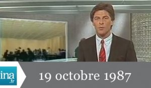 20h Antenne 2 du 19 octobre 1987 - Krach boursier à New York - Archive INA