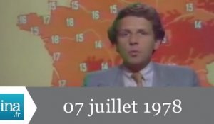 20h Antenne 2 du 07 juillet 1978 - froid sur la France - Archive INA