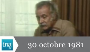 20h Antenne 2 du 30 octobre 1981 - Georges Brassens est mort - Archive INA