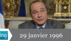 20h France 2 du 29 janvier 1996 - Arrêt des essais nucléaires - Archive INA