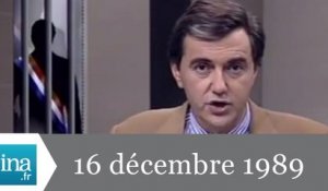 20h Antenne 2 du 16 décembre 1989 - Archive INA
