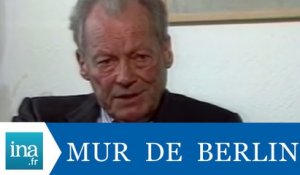 Willy Brandt "L'unification de l'Allemagne est en marche" - Archive INA