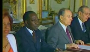 Mitterrand et conseil francophonie