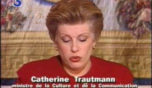 Loi audiovisuelle : Catherine Trautmann ministre de la culture et de la communication