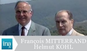 François Mitterrand et Helmut Kohl au Fort de Bregançon - Archive INA