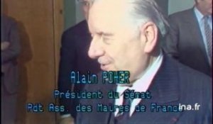 Réunion des maires du Jura sous la présidence de Monsieur Alain Poher à Lons le Saunier