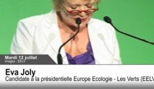2012 : Eva Joly désignée candidate d'Europe Ecologie
