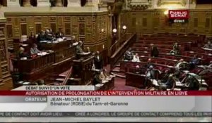 SEANCE,Débat et vote sur la prolongation et l'intervention des forces armées en Libye