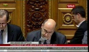 SEANCE,Projet de loi de finance de la sécurité sociale pour 2011