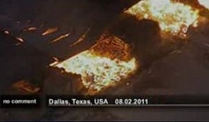 Incendie dans un entrepôt à Dallas - no comment